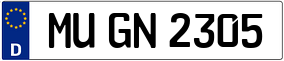 Truck License Plate